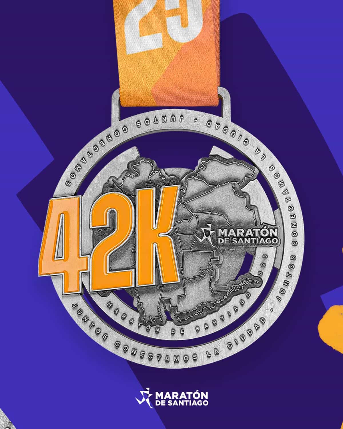 Medalla 42K - Maratón de Santiago 2025