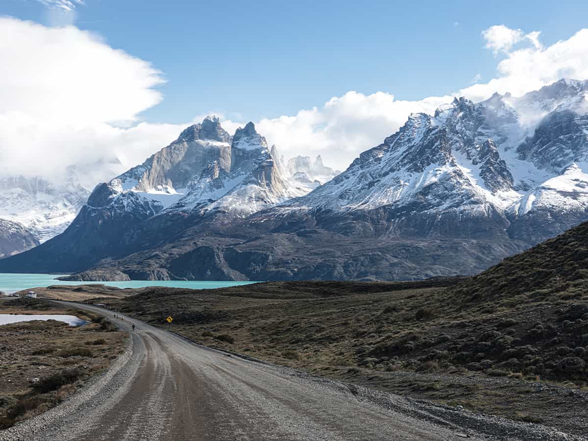 Paisaje de la ruta de la Patagonian International Marathon