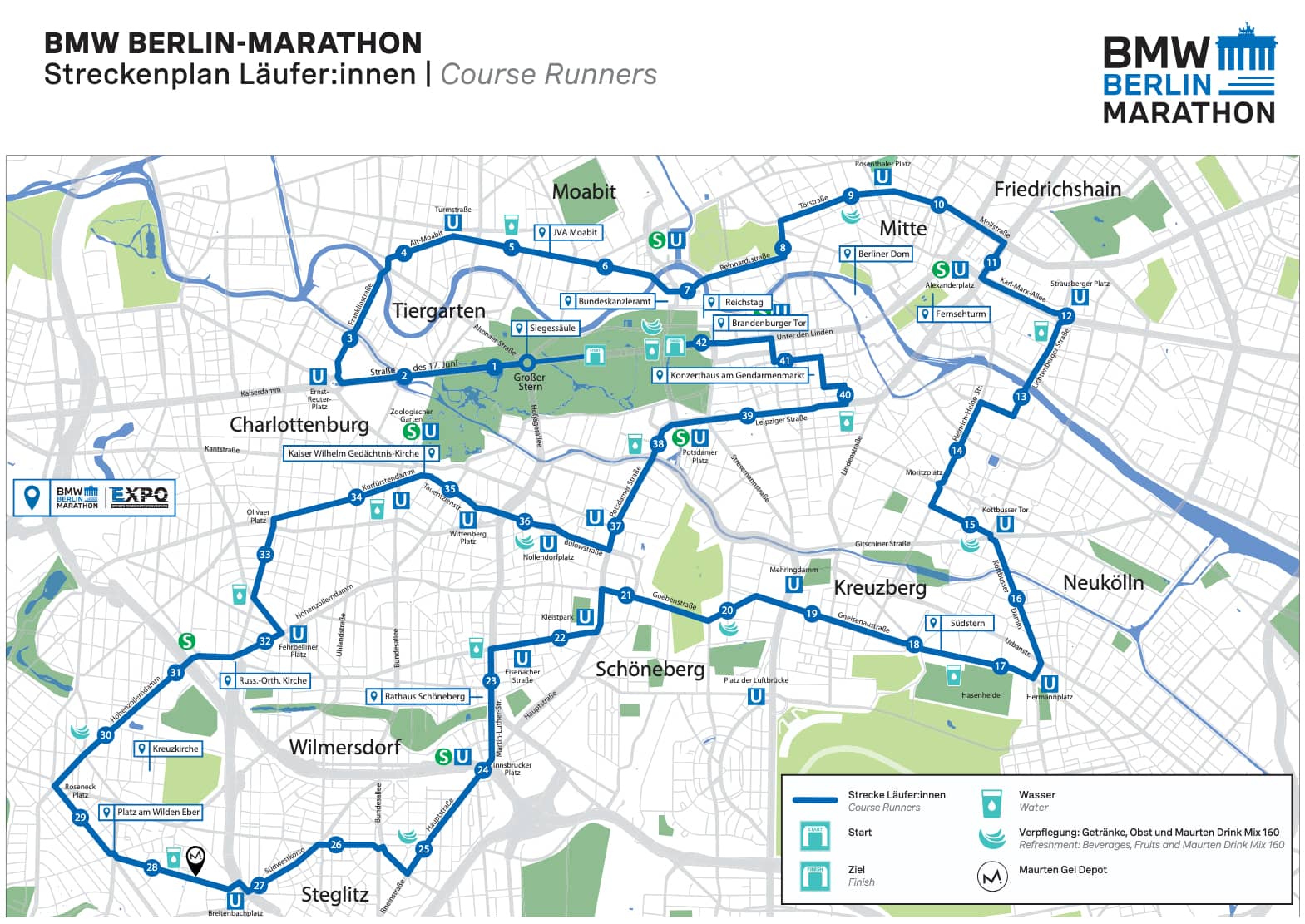 Circuito de la Maratón de Berlín 2025