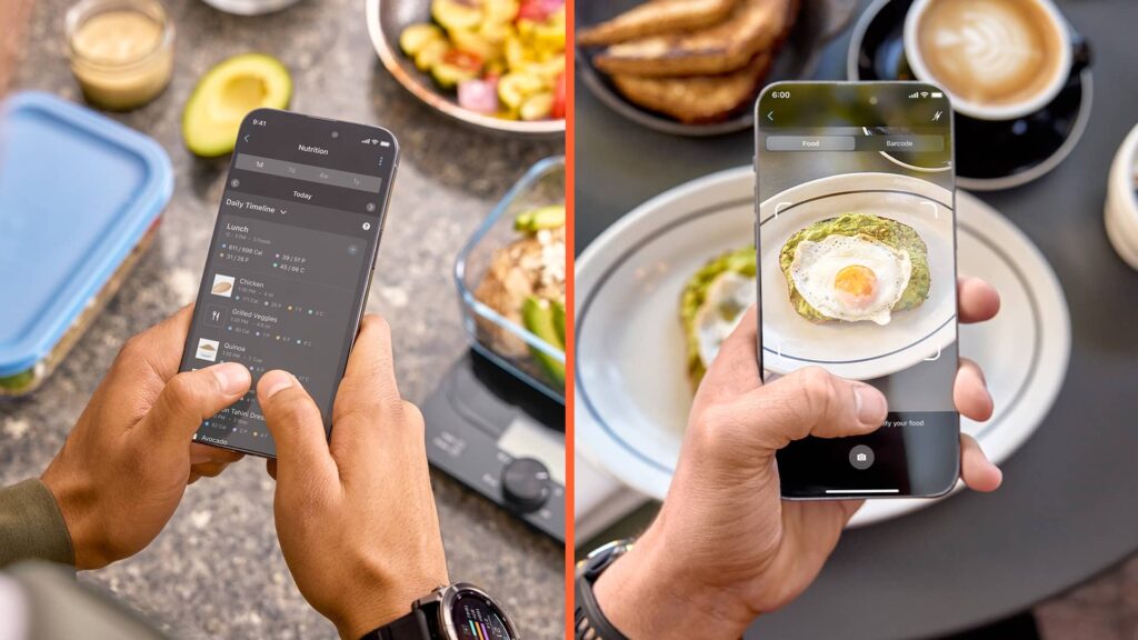 Seguimiento nutricional en Garmin Connect