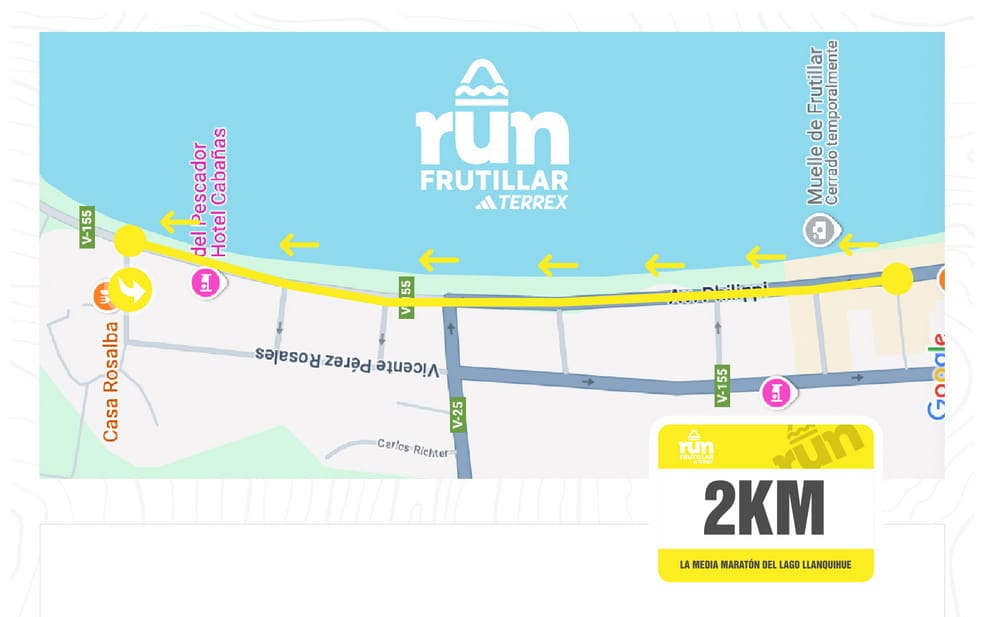 Circuito de 2K del Run Frutillar 2026
