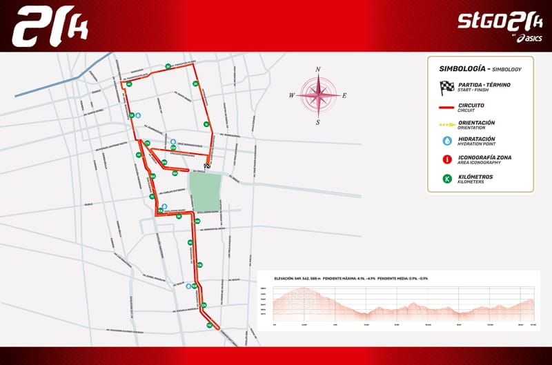 Circuito del 21K del Stgo21K by ASICS 2026