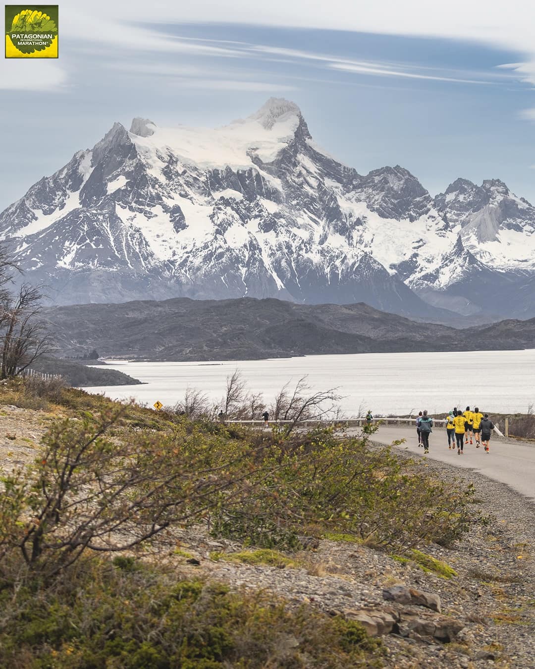 Paisaje del circuito del Patagonian International Marathon
