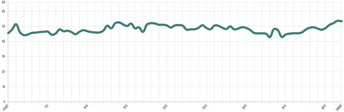 Altimetría del Maratón de Colonia 2026