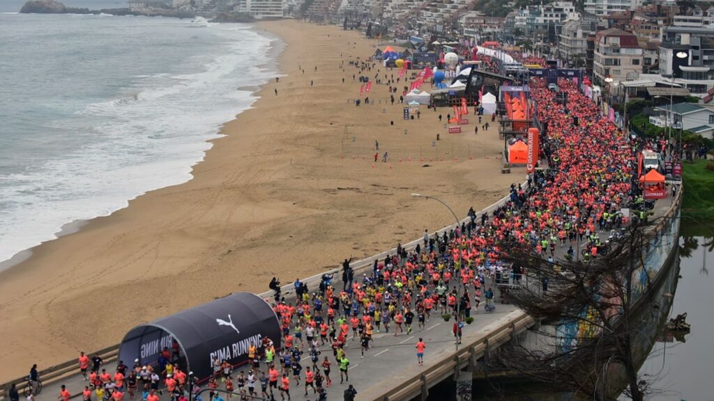 Calles cerradas y desvíos Maratón de Viña 2026