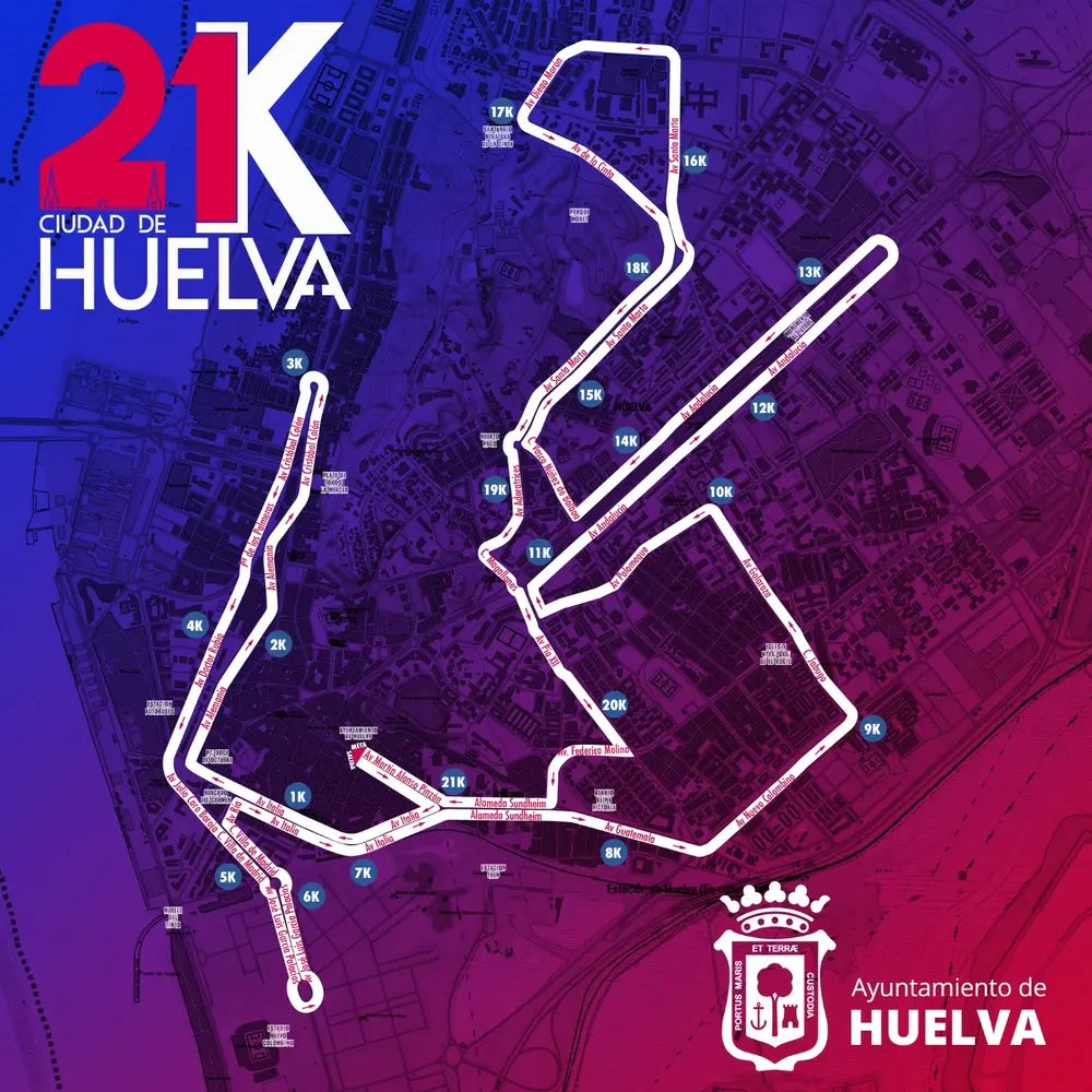 Circuito del 21K Ciudad de Huelva 2026