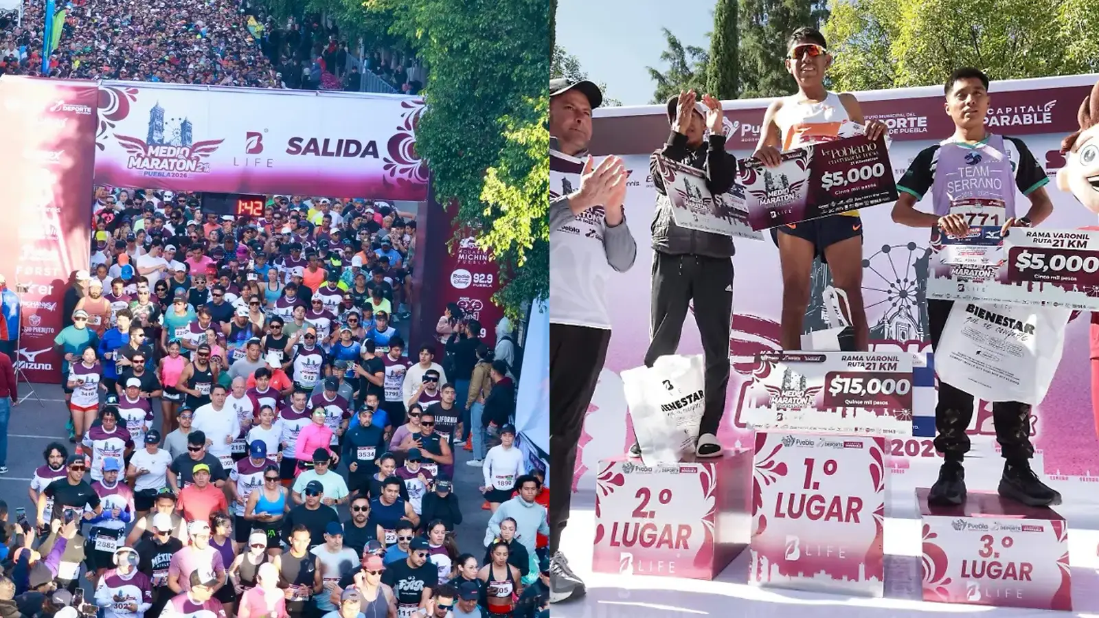 Resultados Medio Maratón de Puebla 2026